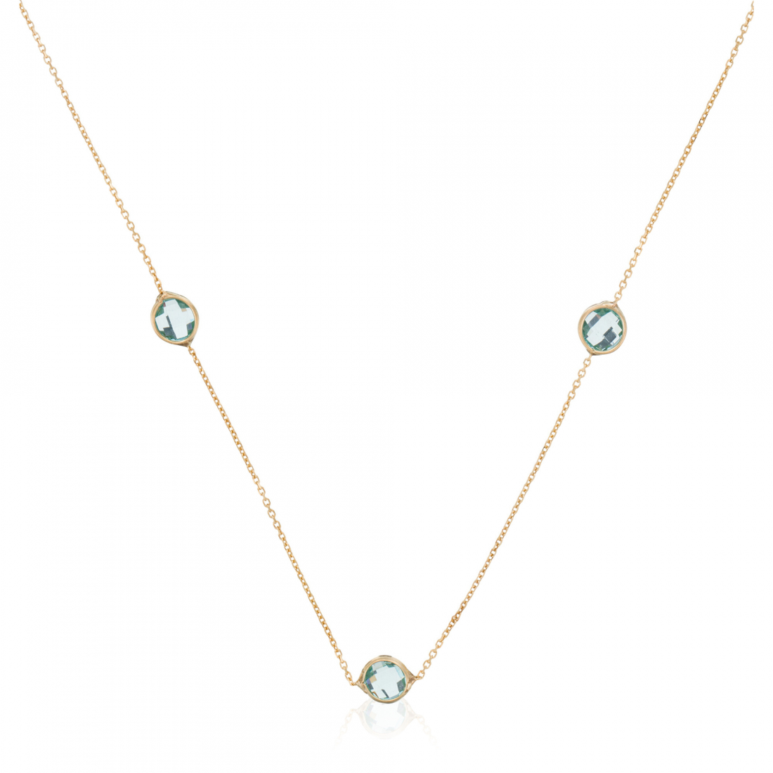GOLD & TOPAZ NECKLACE