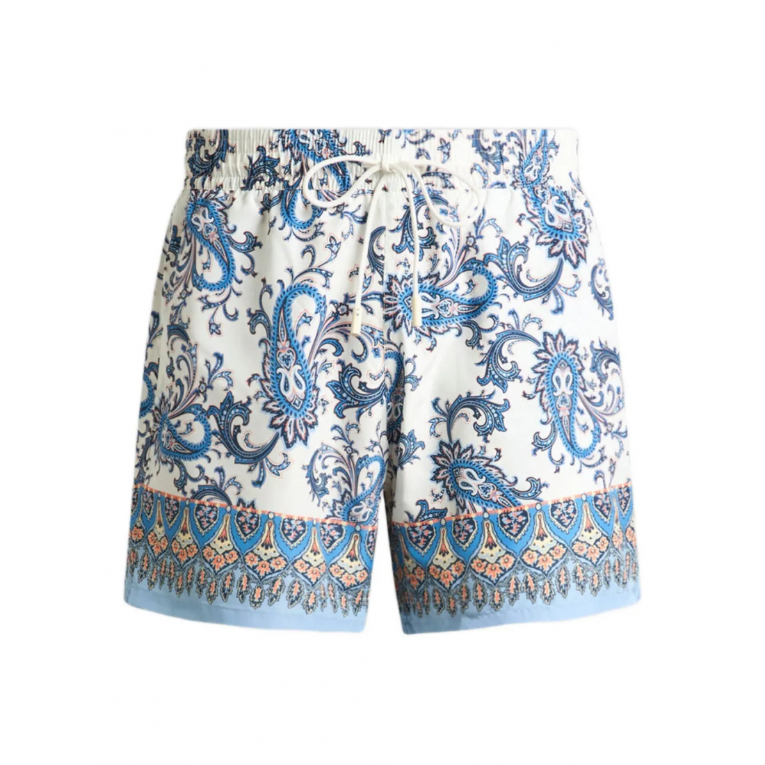 Men's 'Leafy Paisley Print' Swimming Shorts