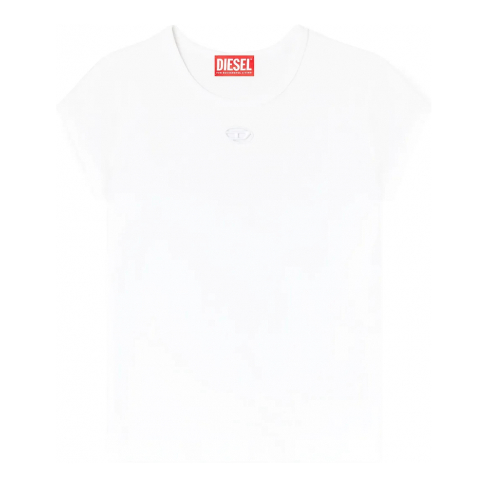 'T-Angie Logo-Embroidery' T-Shirt für Damen