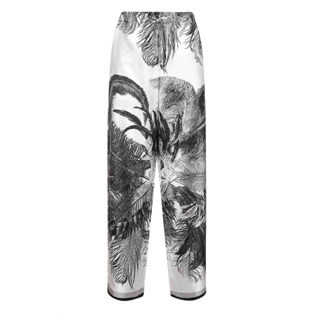 Women's 'Feather-Print' Palazzo Trousers