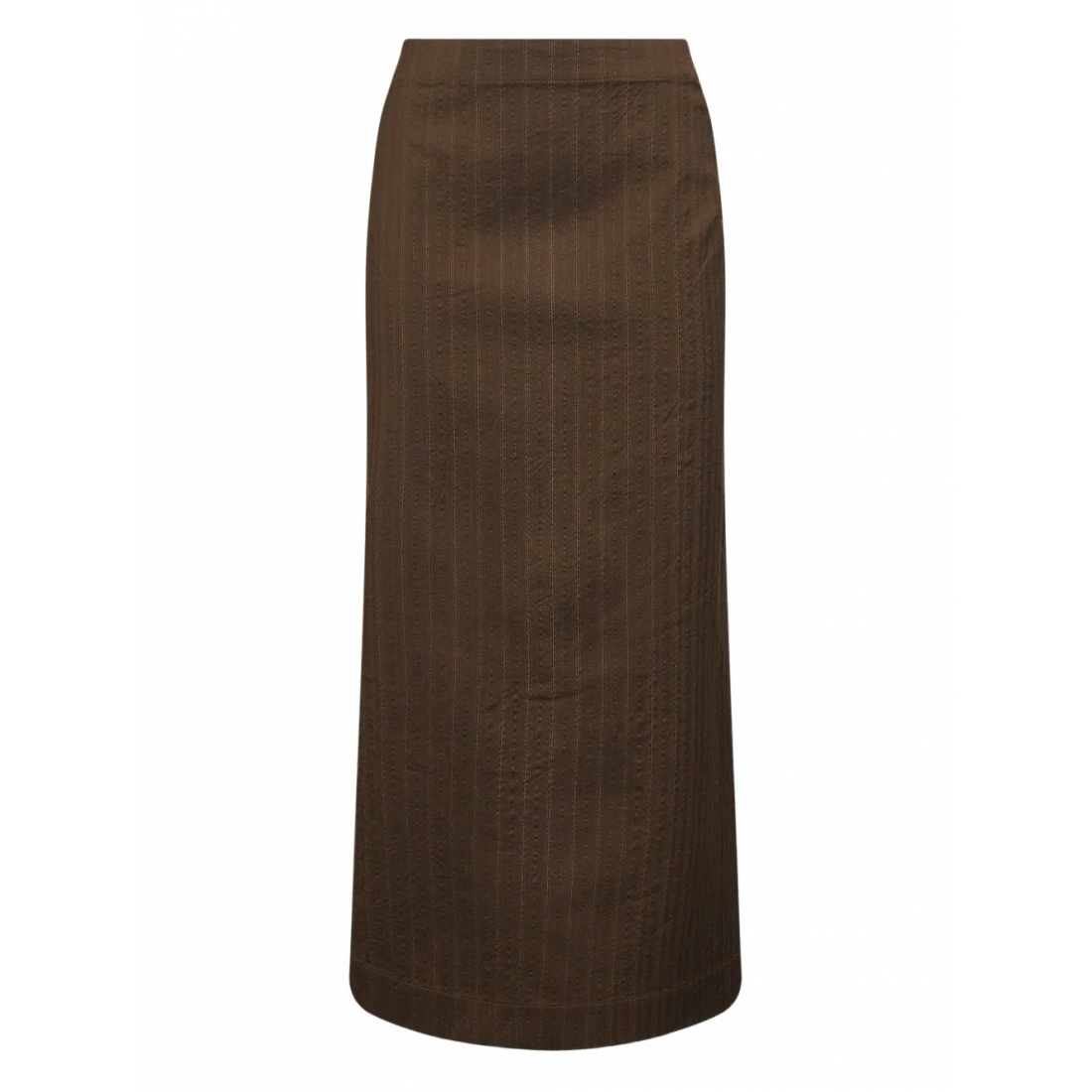 Women's 'Pinstripe Button' Maxi Skirt