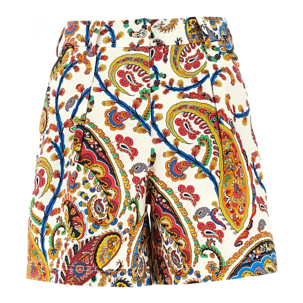 'Paisley Print' Shorts für Damen