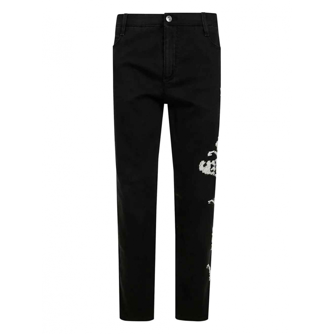 Jeans 'Floral-Embroidered' pour Femmes