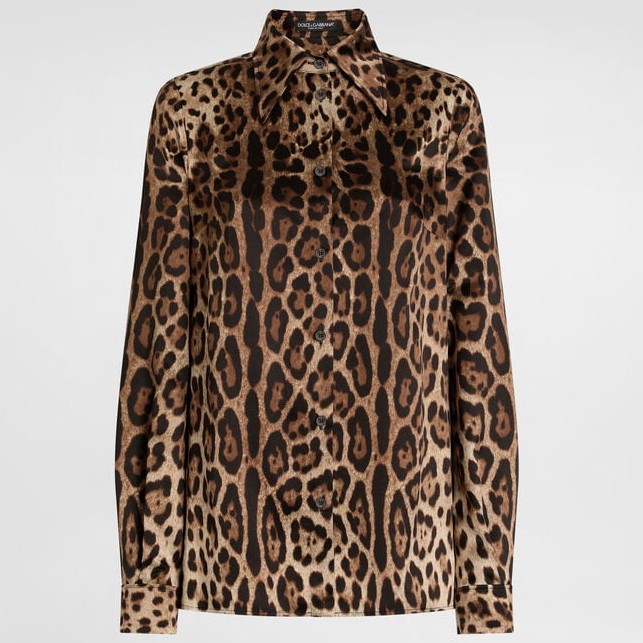 Chemise 'Leopard-Print' pour Femmes