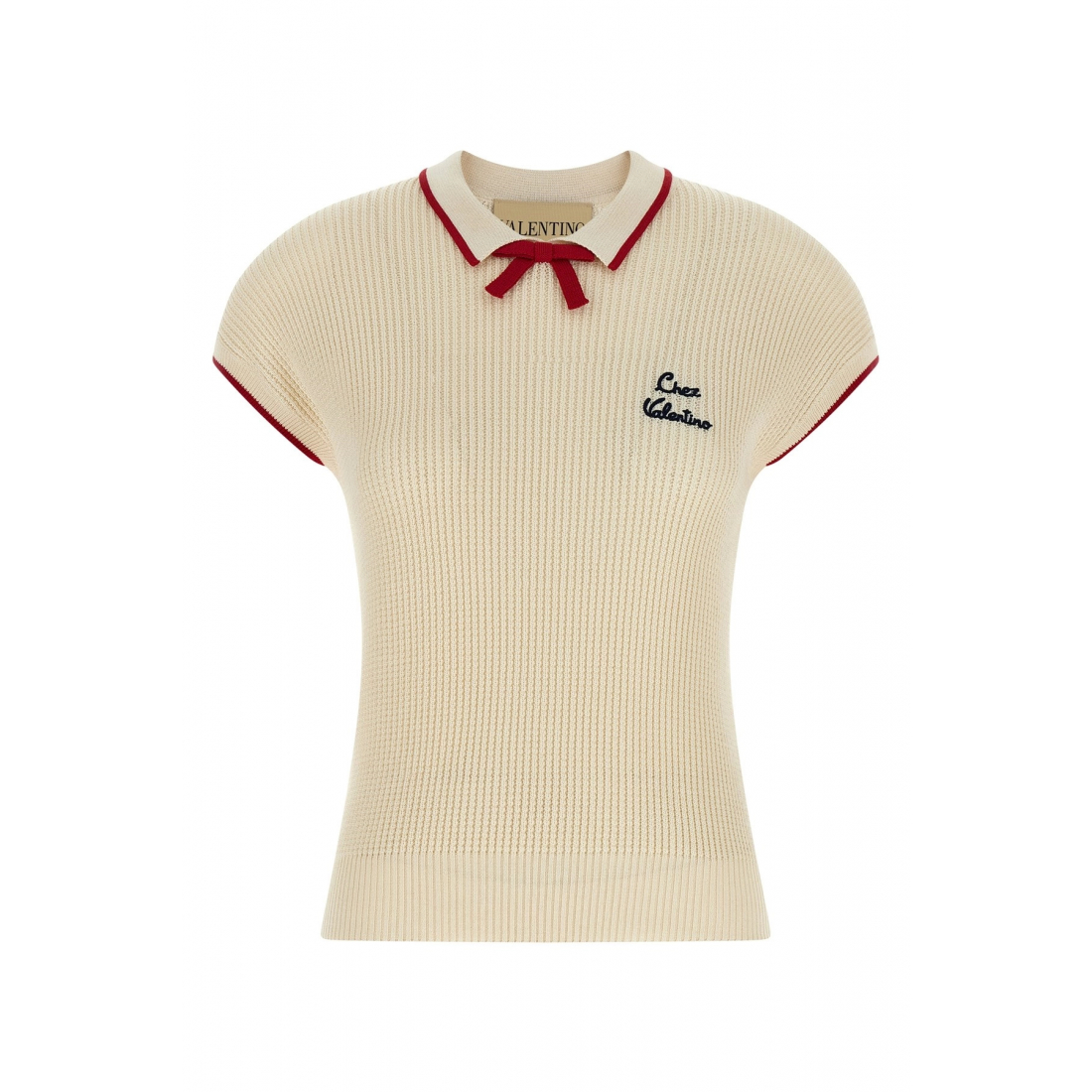 Top à manches courtes 'Chez Valentino' pour Femmes