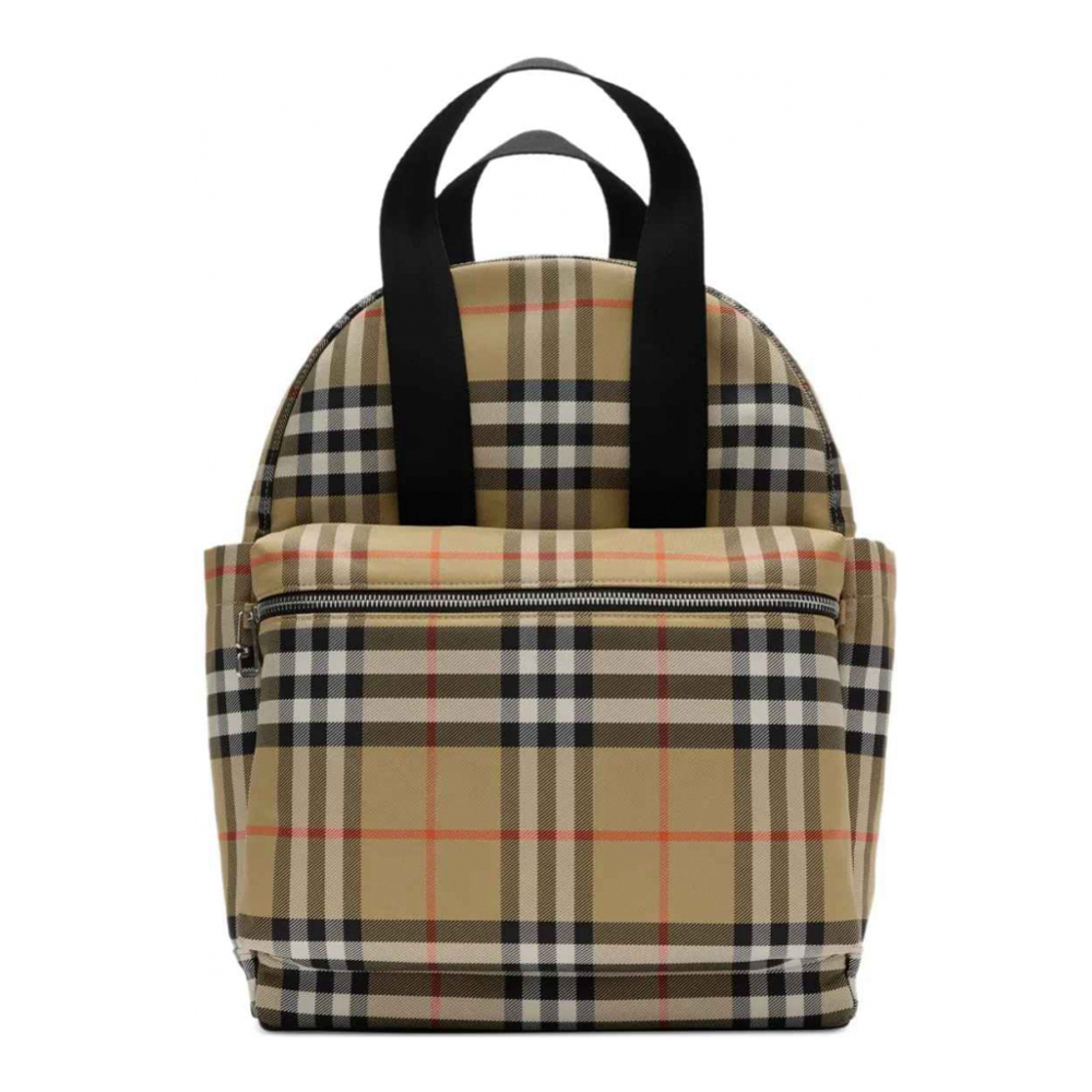 'Check-Patterned' Rucksack für Baby