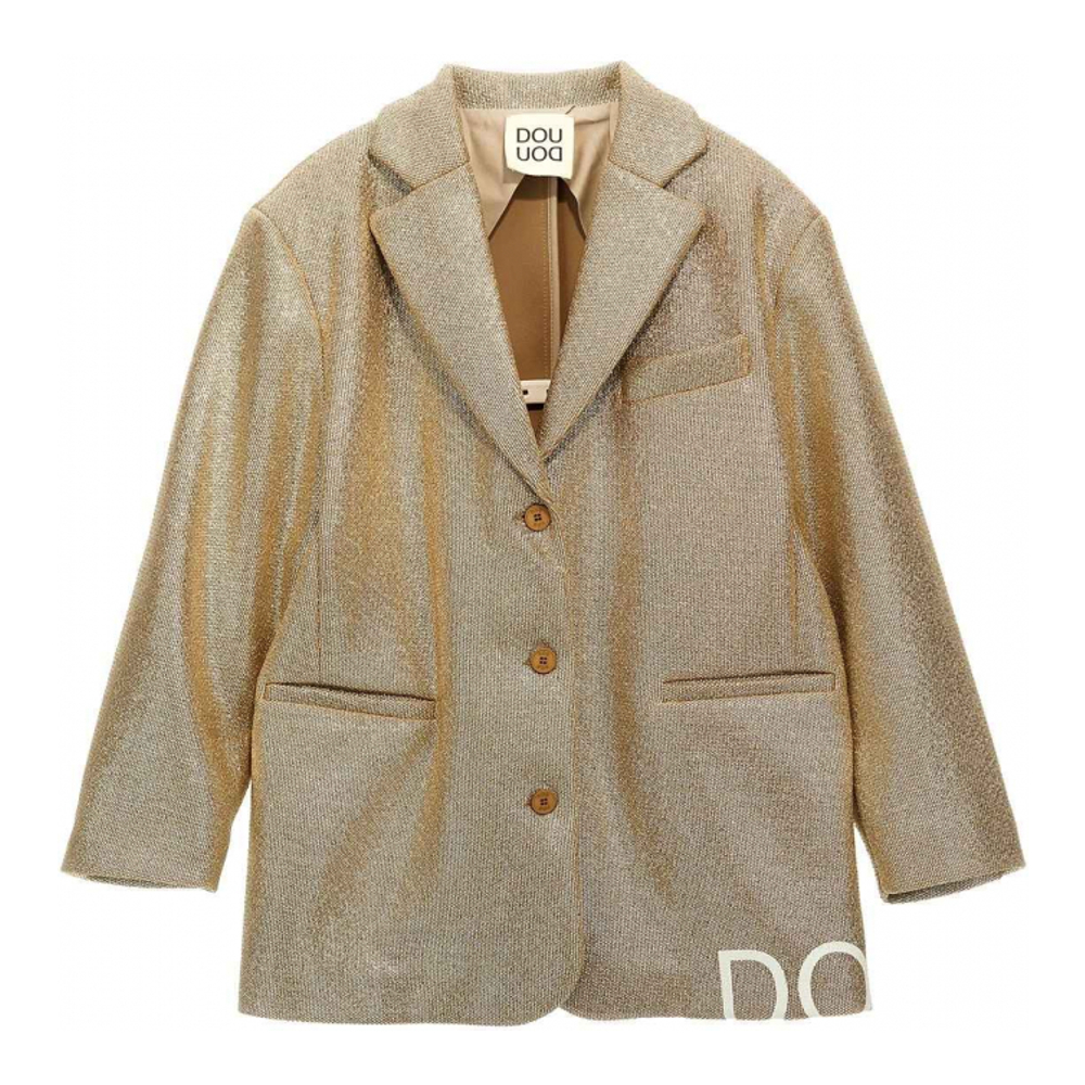 Girl's 'Laminated Single-Breasted' Blazer