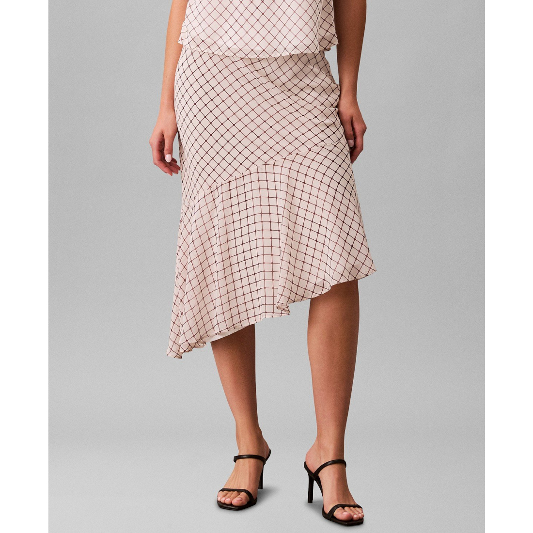 Women's 'Printed Chiffon' Midi Skirt