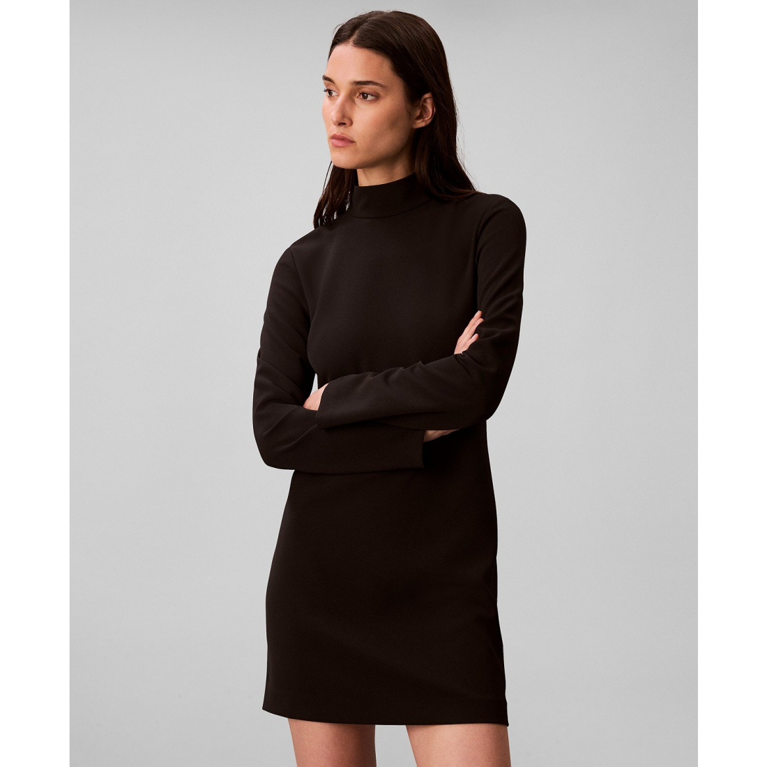 Robe mini 'Long Sleeve Turtle Neck' pour Femmes