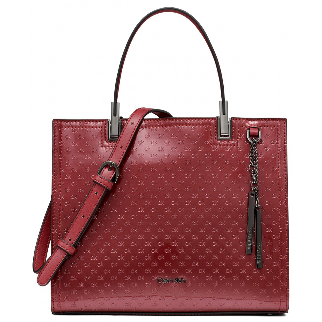 'Verne Signature Embossed Convertible with Charm' Umhängetasche für Damen