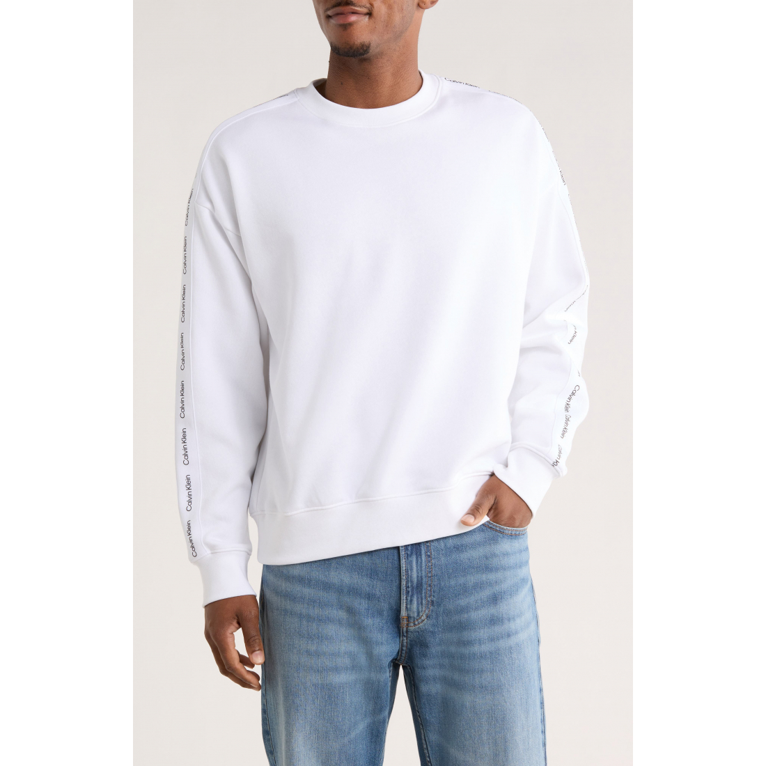 Men's 'Logo Tape' Long-Sleeve T-Shirt