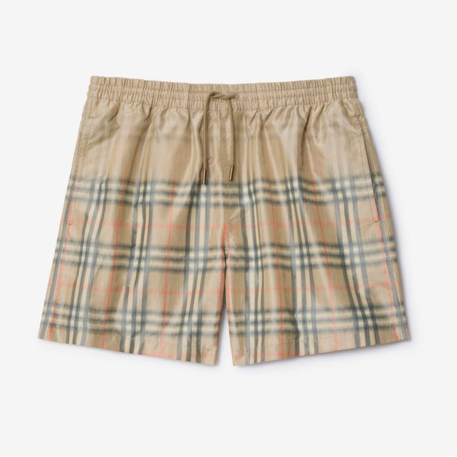 Short de bain 'Gradient Check' pour Hommes