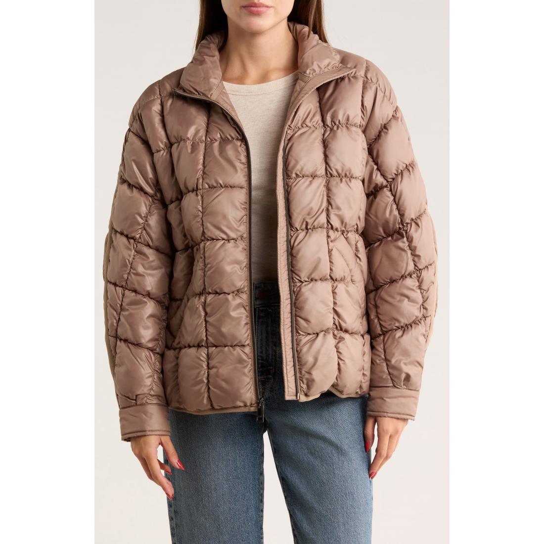 'Zip Quilted Short' Pufferjacke für Damen