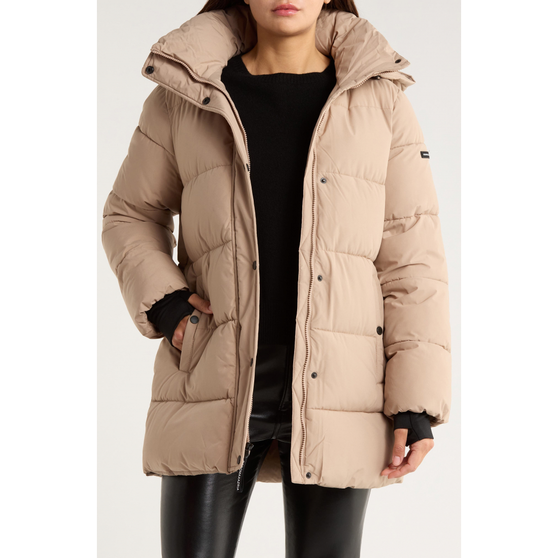 'Water Resistant Hooded' Pufferjacke für Damen