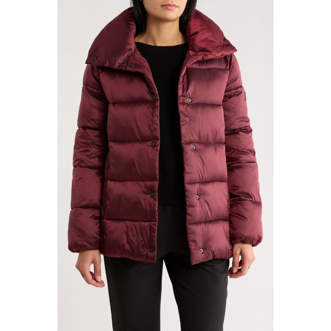 Women's 'Water Resistant Snap Front' Puffer Jacket