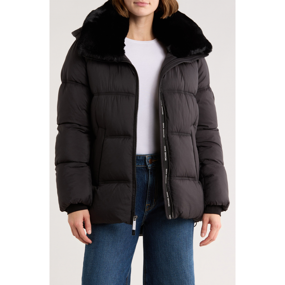 Women's 'Trim Hooded' Puffer Jacket