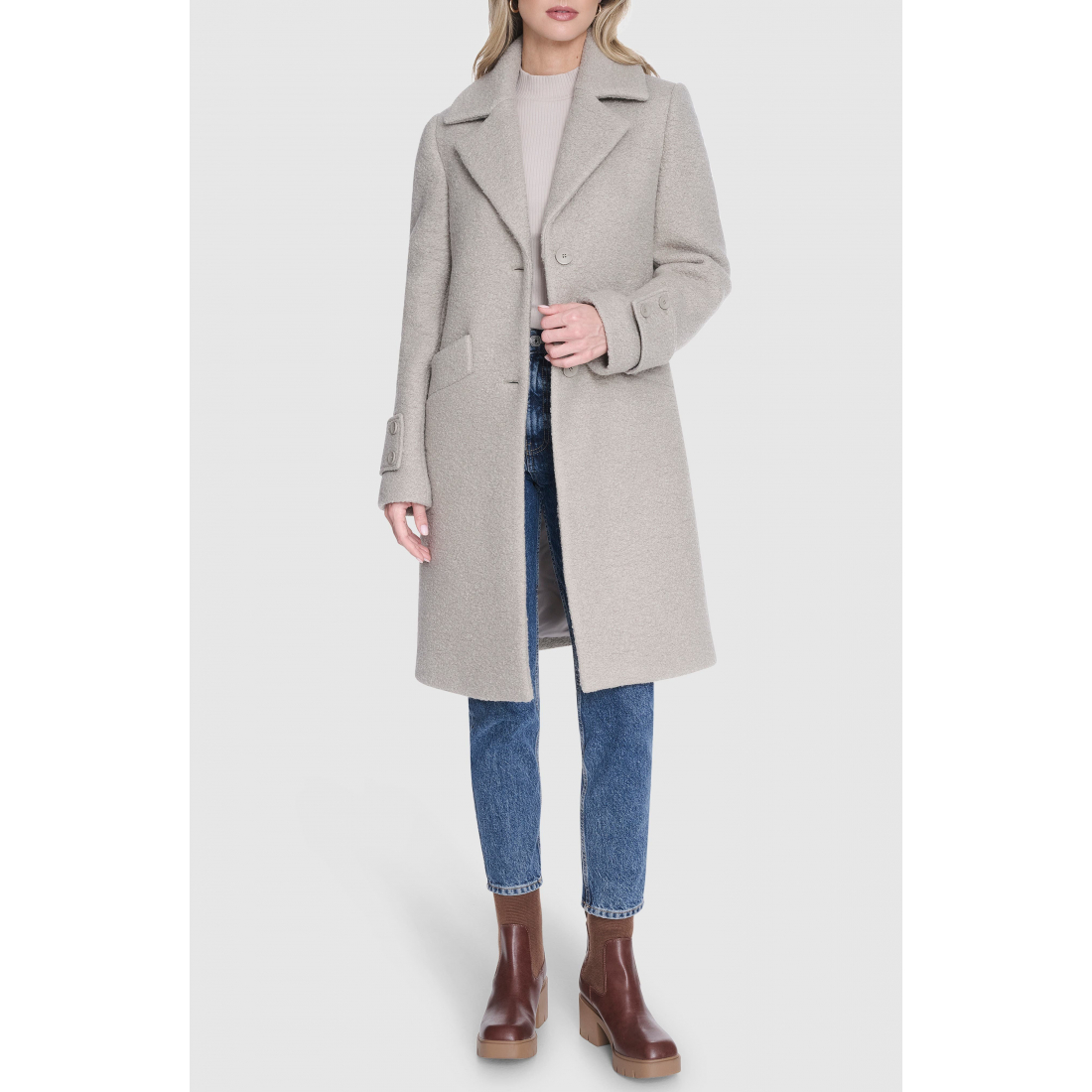 Manteau 'Regine Pressed Bouclé' pour Femmes