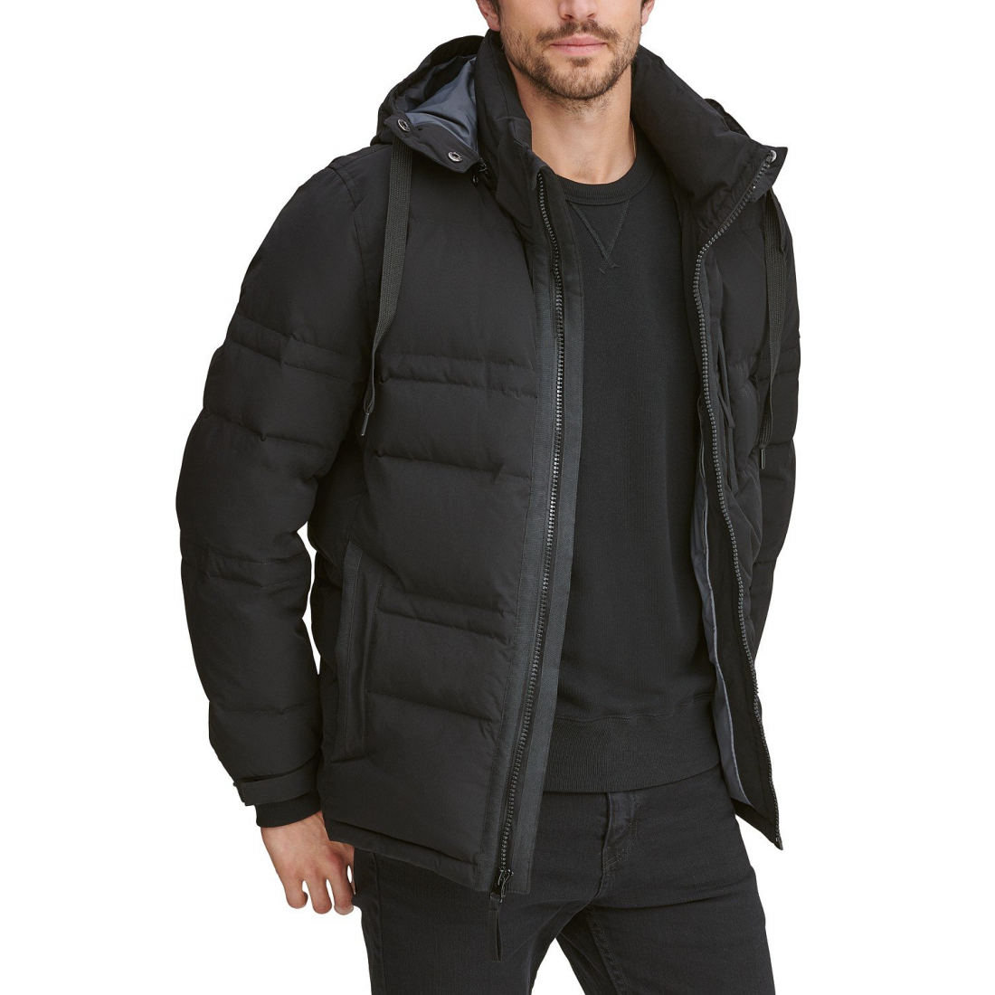 'Huxley Crinkle With Removable Hood' Daunenjacke für Herren