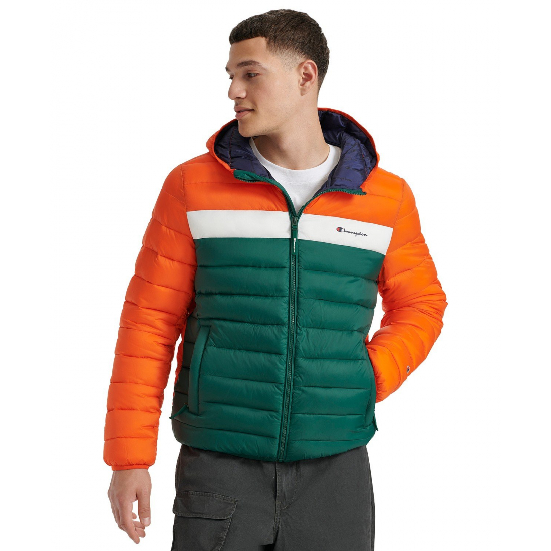 'Performance Hooded' Gesteppte Jacke für Herren