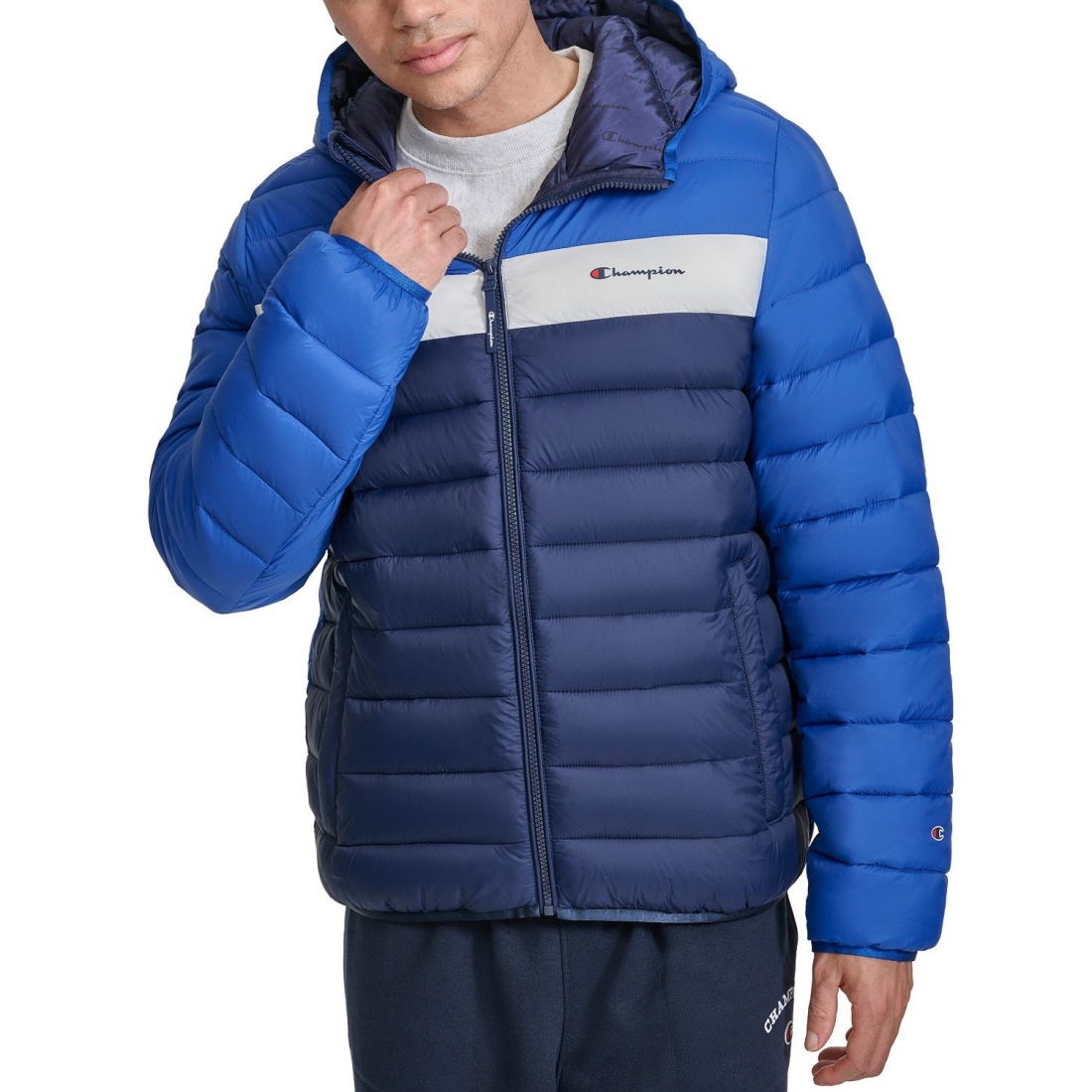 'Performance Hooded' Gesteppte Jacke für Herren