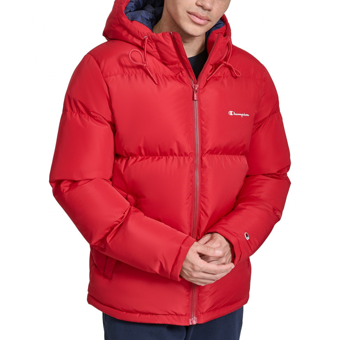 'Quilted Full-Zip Hooded' Pufferjacke für Herren