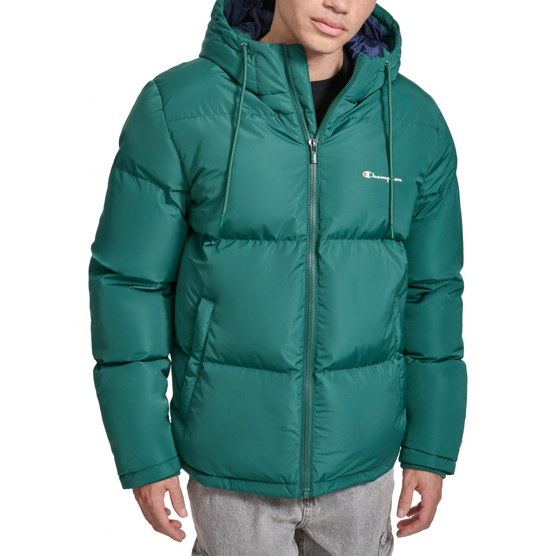'Quilted Full-Zip Hooded' Pufferjacke für Herren