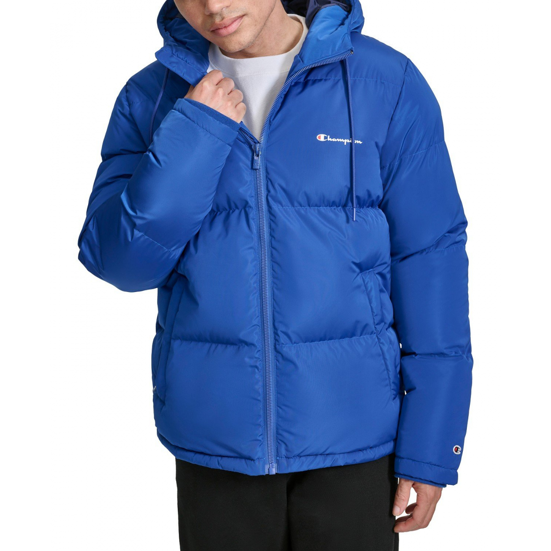 'Quilted Full-Zip Hooded' Pufferjacke für Herren