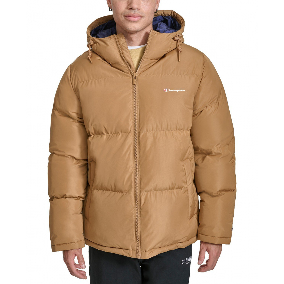 'Quilted Full-Zip Hooded' Pufferjacke für Herren