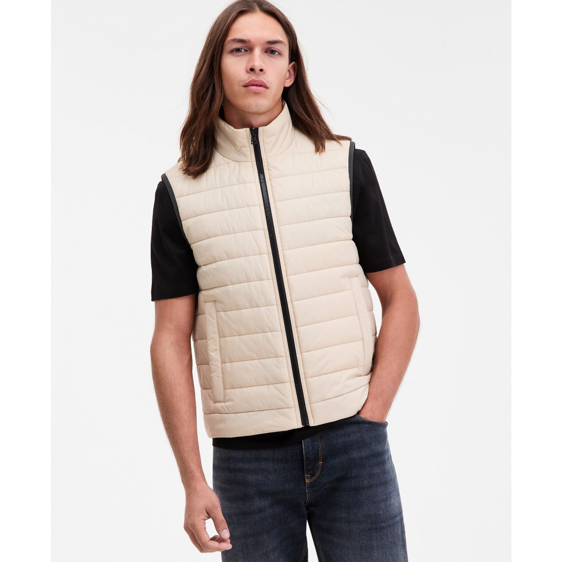 Gilet matelassé 'Barvino2435 Slim-Fit Full-Zip' pour Hommes