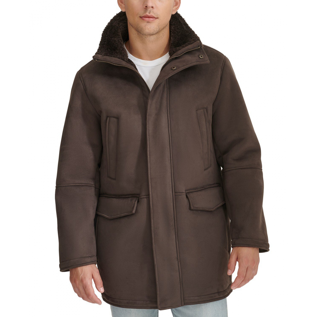 Teddy-Mantel für Herren