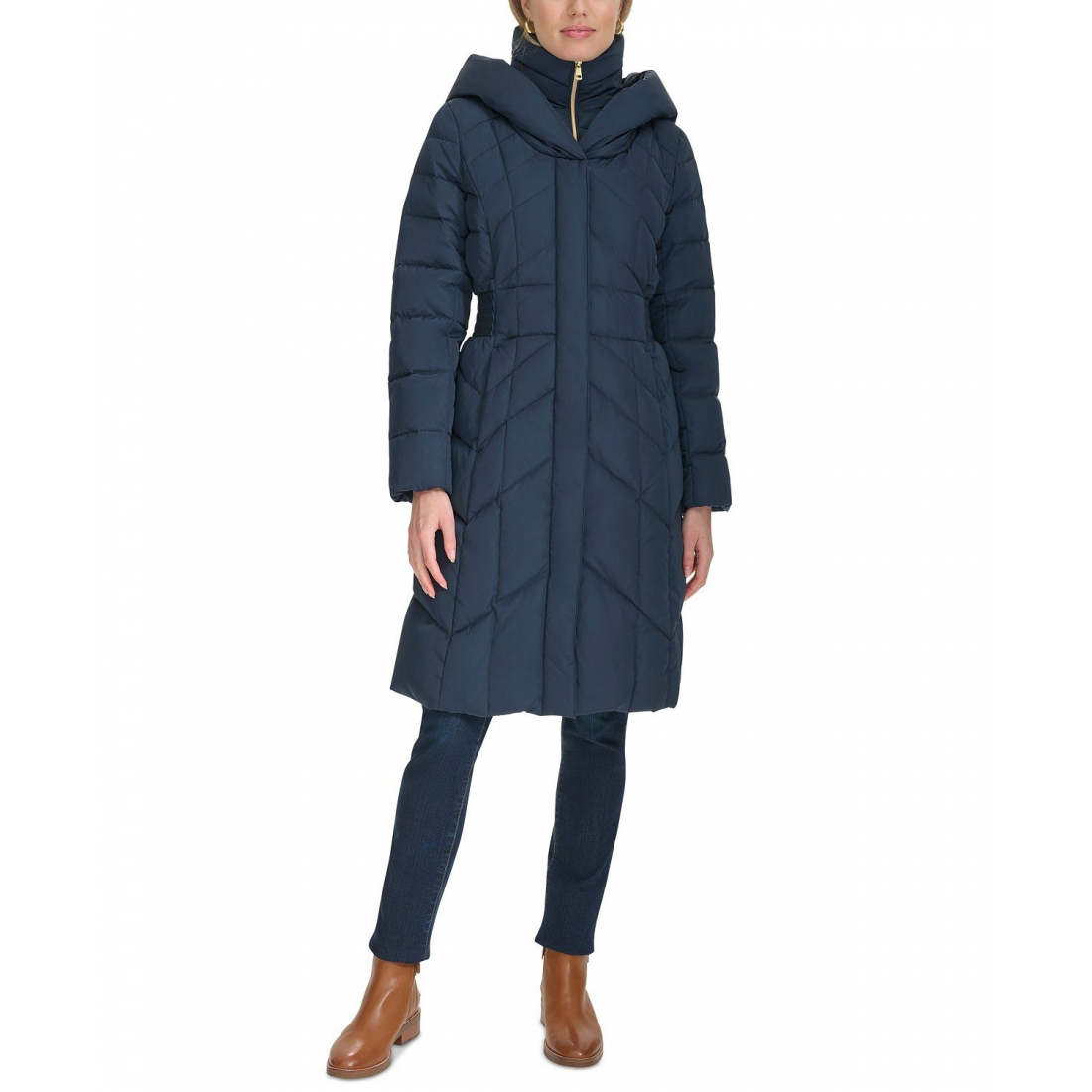 Manteau matelassé 'Bibbed Hooded' pour Femmes