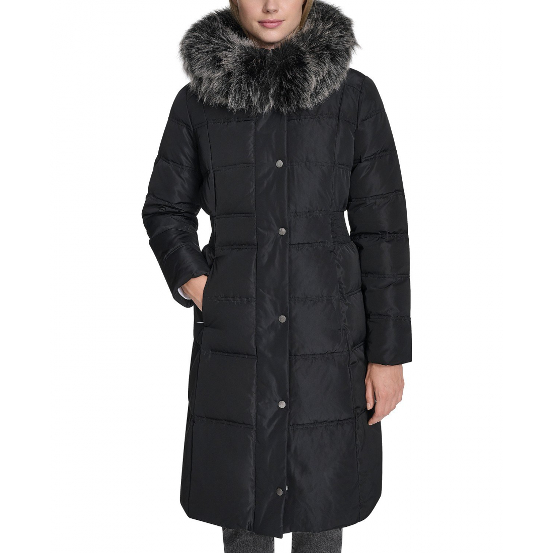 Manteau matelassé 'Trim Hood Zip-Front' pour Femmes