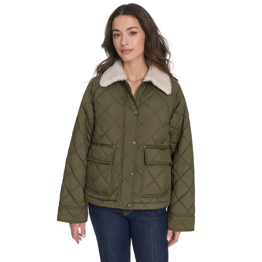 'Regular Diamond' Gesteppte Jacke für Damen