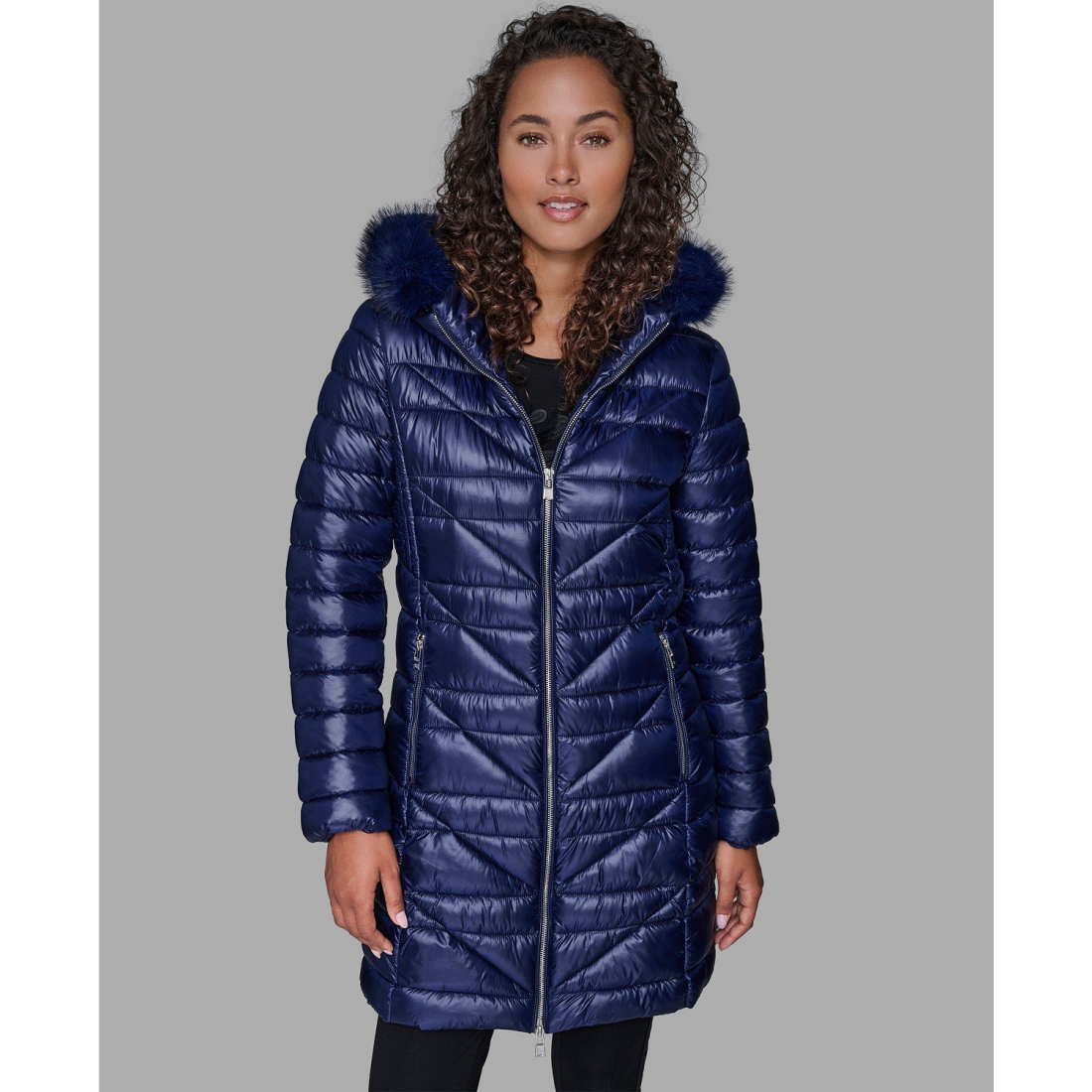 Manteau matelassé 'Long' pour Femmes