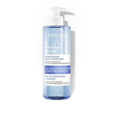 Dercos Shampooing Minéral Doux Fortifiant - 400 ml