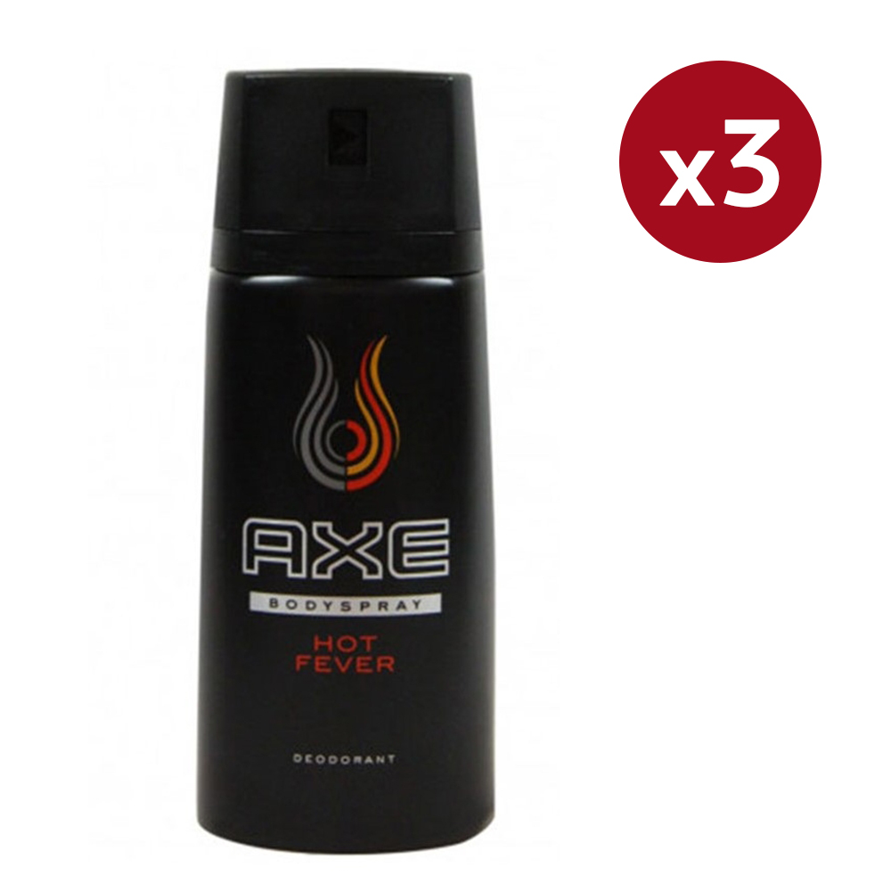 'Hot Fever' Spray Deodorant - 150 ml - Pack of 3