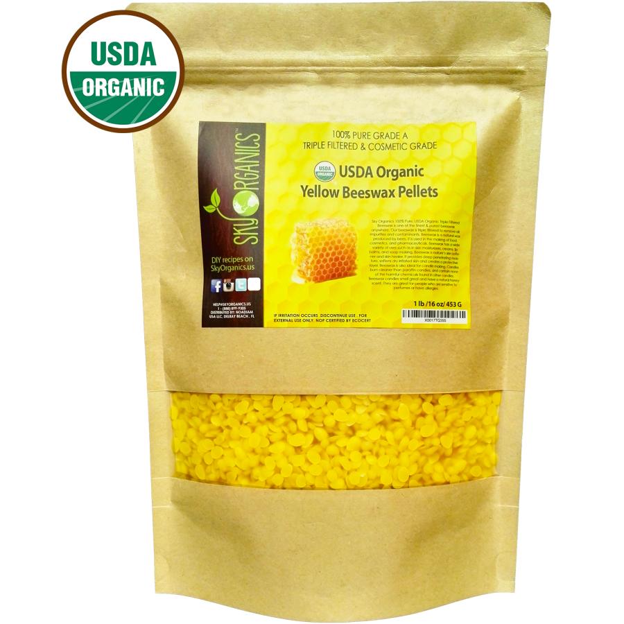 'Organic Yellow Pellets' Beeswax - 453 g