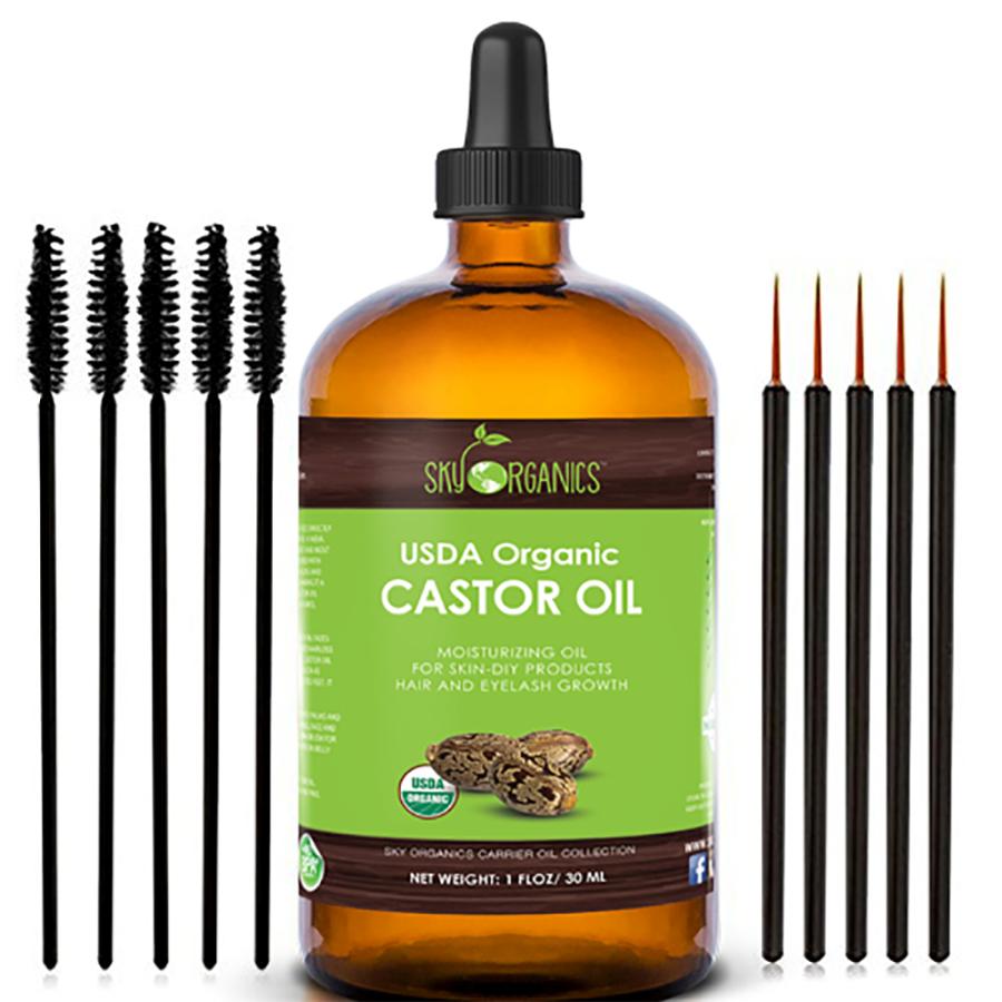 'Castor Oil Eyelash Cold-Pressed Growth' Serum - 30 ml