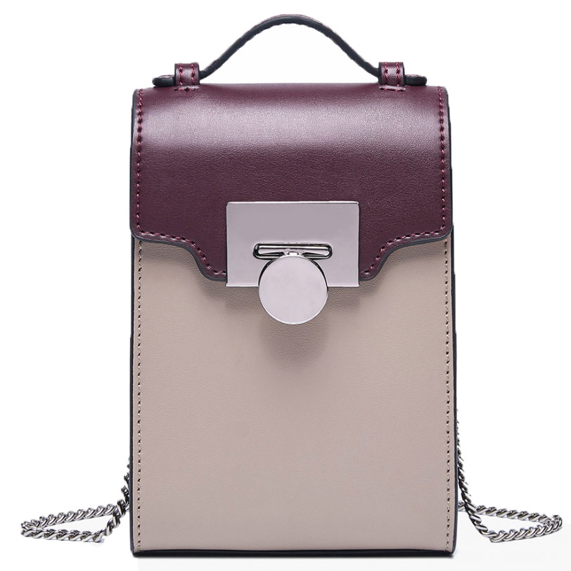 Schultertasche aus Leder