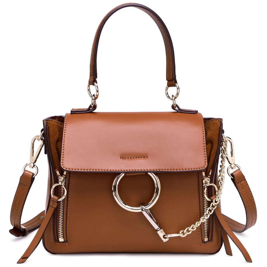 Schultertasche aus Leder