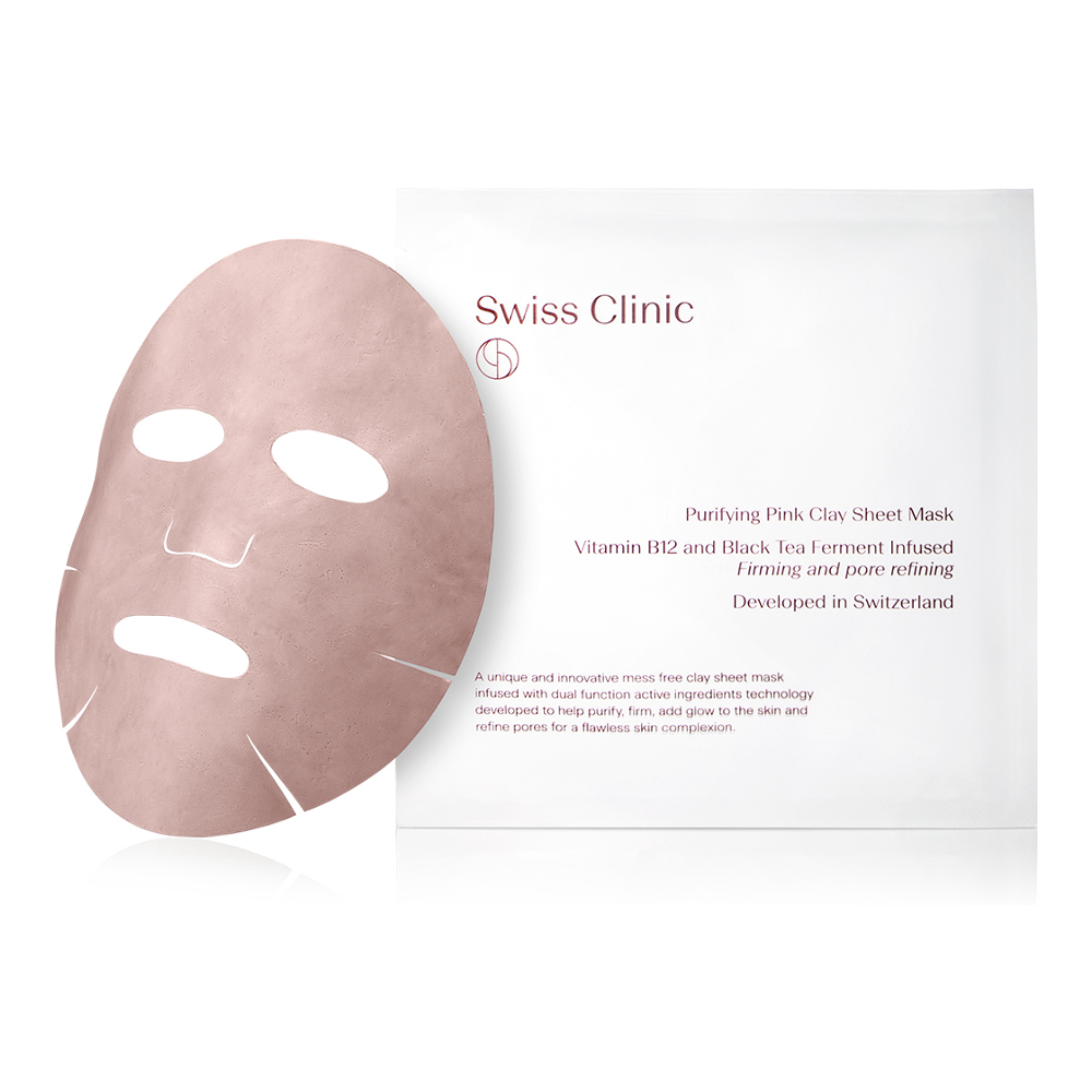 Masque visage en tissu 'Purifying Pink Clay'