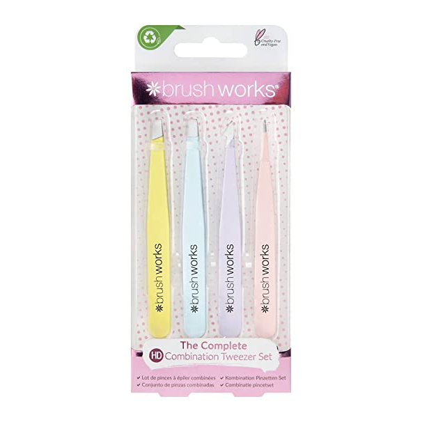 Set de pinces à épiler combinées HD - Mixte