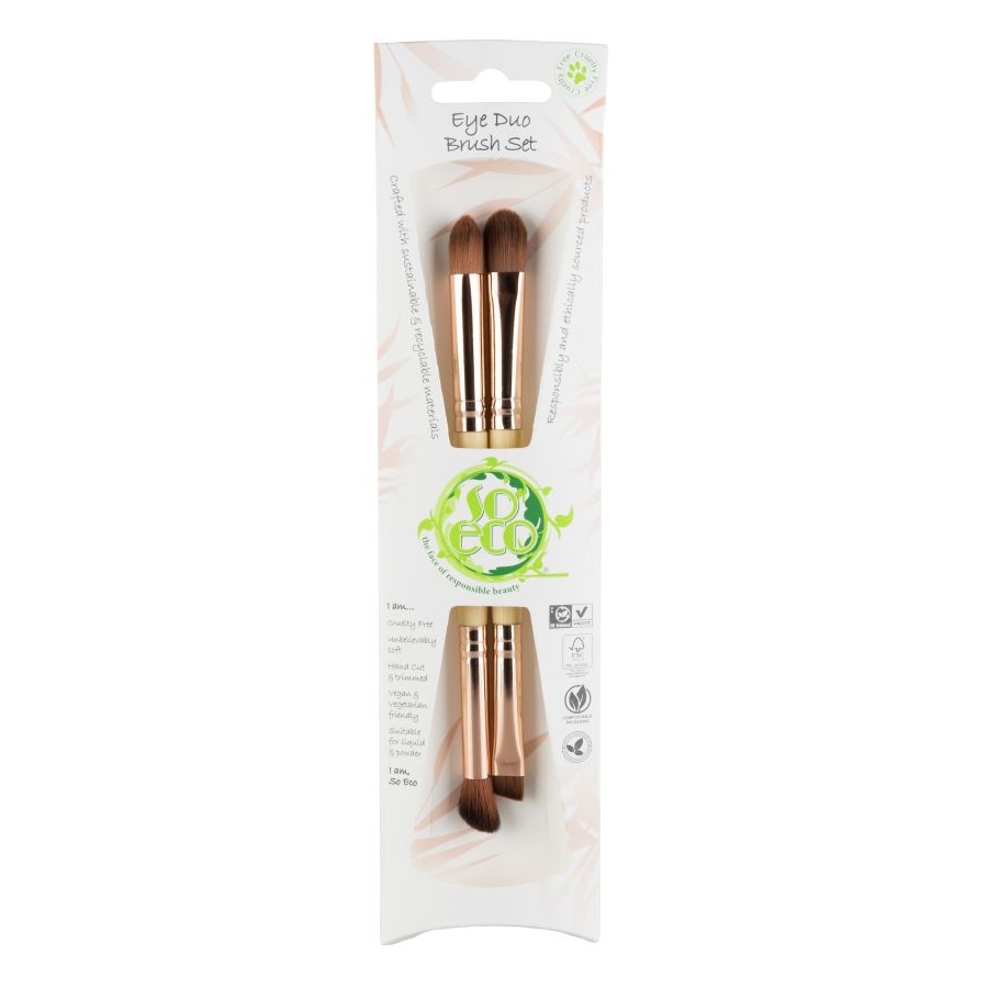 'Duo' Make-up Brush Set - 2 Pieces