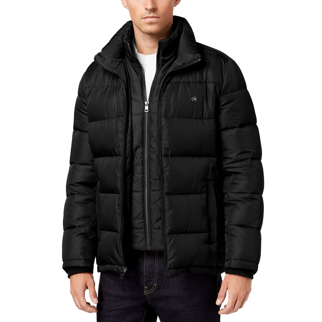 Veste matelassée 'Puffer With Set In Bib Detail' pour Hommes