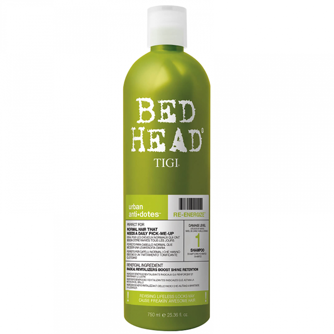 Shampoing 'Bed Head Urban Antidotes Re-Energize' - 750 ml