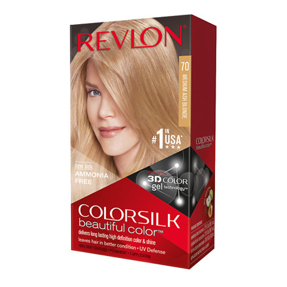 'Colorsilk' Hair Dye - 70 Ash Medium Blonde