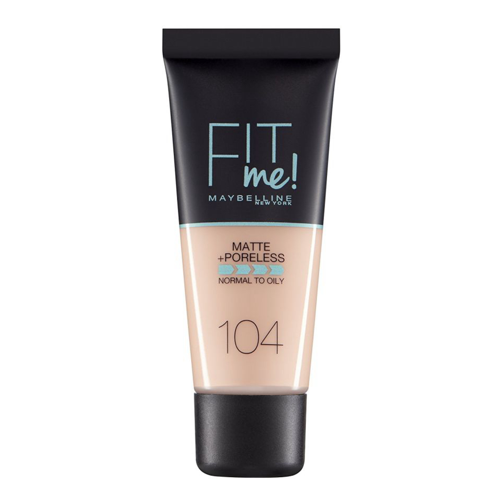 Fond de teint 'Fit Me! Matte + Poreless' - 104 Soft Ivory 30 ml