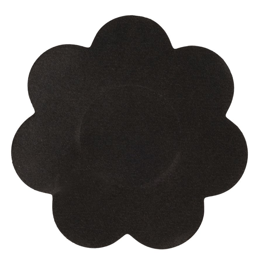 Cache-mamelons en satin noir