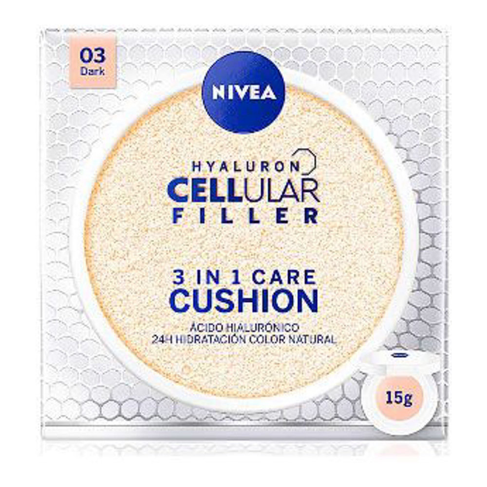Cellular Filler 'Hyaluron Cellular Filler 3in1 Care Cushion' - 03 Dark 15 g