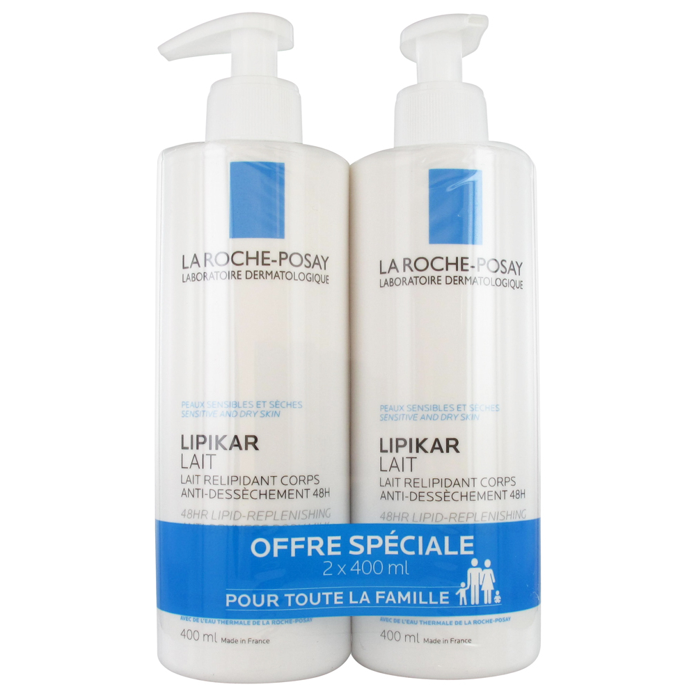 'Lipikar' Moisturizing Body Milk - 400 ml, 2 Units